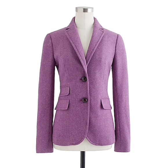 J. Crew Jackets & Blazers - J. Crew purple hacking blazer NWOT
